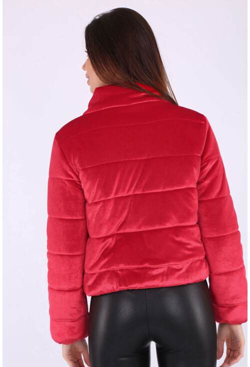 5066 Kadife Şişme Mont