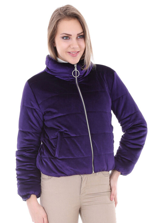 5066 Kadife Şişme Mont