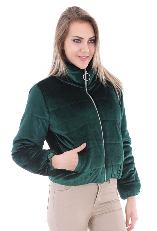 5066 Kadife Şişme Mont