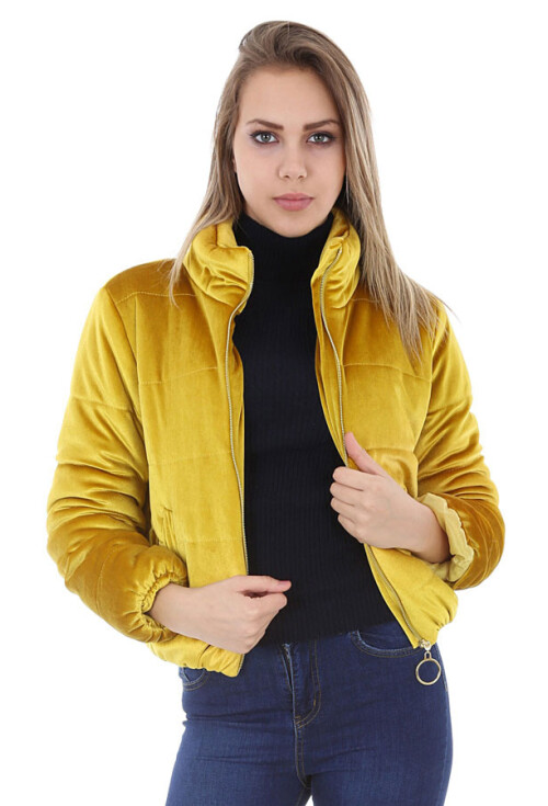 5066 Kadife Şişme Mont