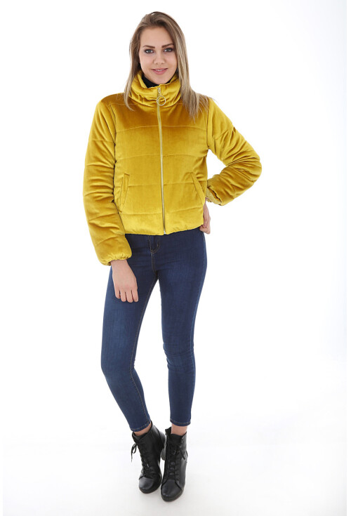 5066 Kadife Şişme Mont