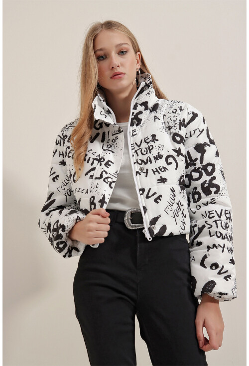 5136 Crop Şişme Mont