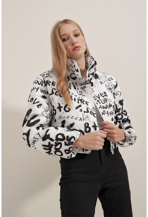 5136 Crop Şişme Mont