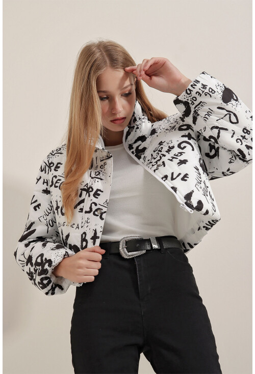 5136 Crop Şişme Mont