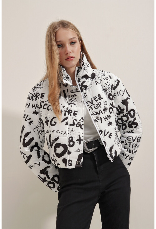 5136 Crop Şişme Mont