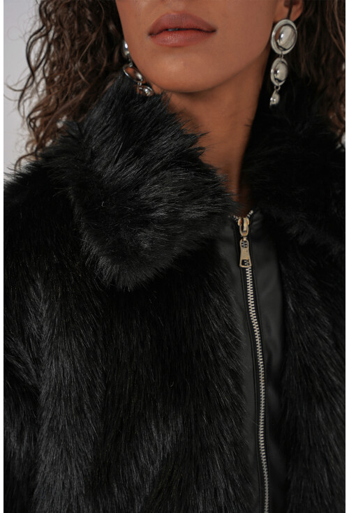 5204 Peluş Kürk Mont