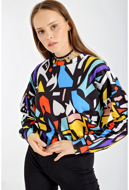 55311 Desenli Sweatshirt