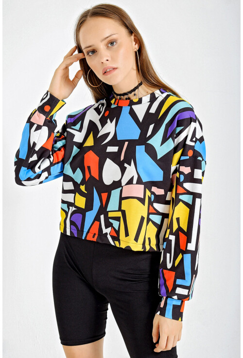 55311 Desenli Sweatshirt