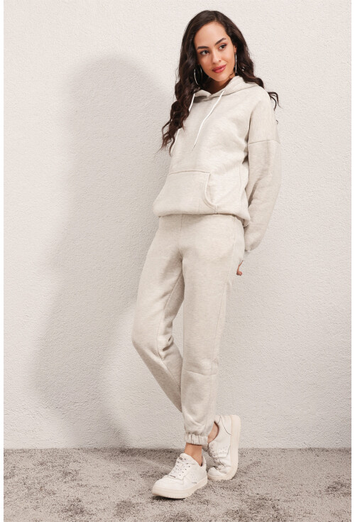 55323 Oversized Hooded Three-Thread Tracksuit