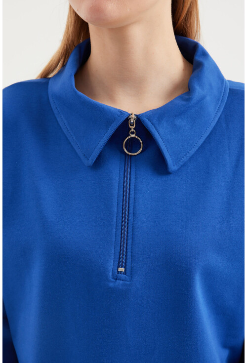 55440 Fermuarlı Sweatshirt