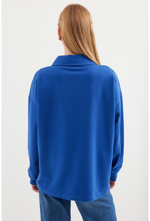 55440 Fermuarlı Sweatshirt