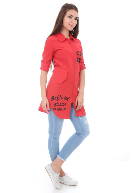 5580 Fermuarlı Tunik