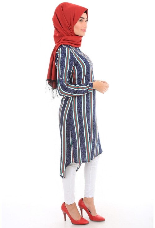 5607 Hakim Yaka Tesettür Tunik