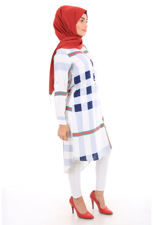 5607 Hakim Yaka Tesettür Tunik