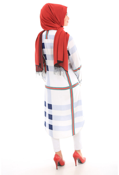 5607 Hakim Yaka Tesettür Tunik