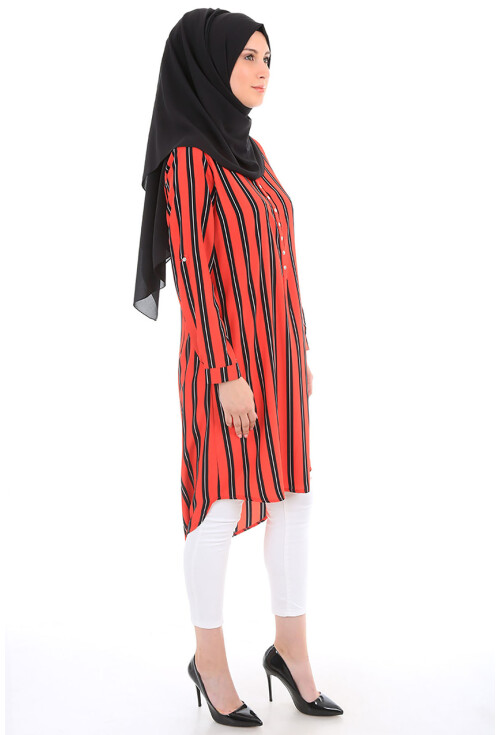5607 Hakim Yaka Tesettür Tunik