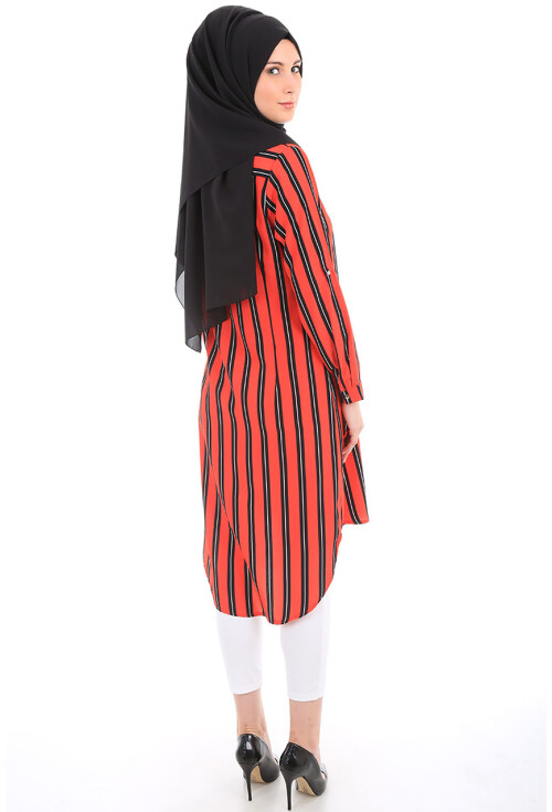 5607 Hakim Yaka Tesettür Tunik
