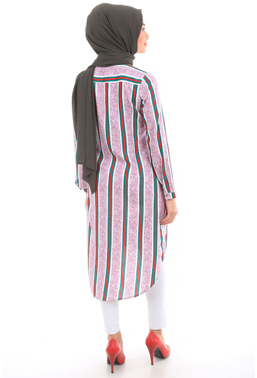 5607 Hakim Yaka Tesettür Tunik