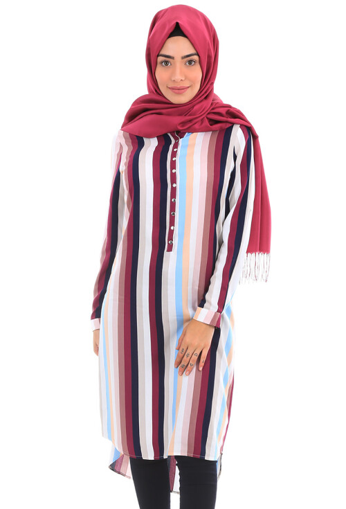 5607 Hakim Yaka Tesettür Tunik