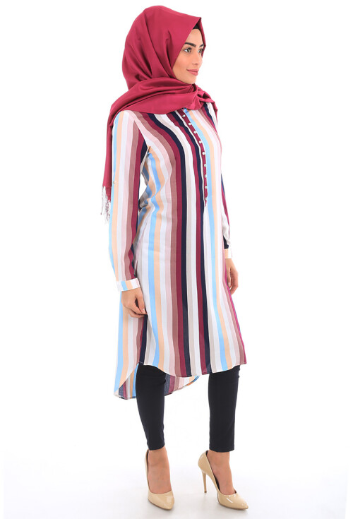 5607 Hakim Yaka Tesettür Tunik