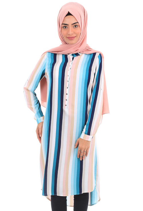 5607 Hakim Yaka Tesettür Tunik