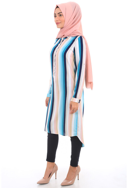 5607 Hakim Yaka Tesettür Tunik