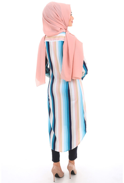 5607 Hakim Yaka Tesettür Tunik