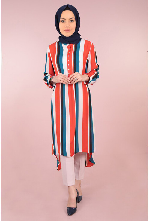 5607 Hakim Yaka Tesettür Tunik