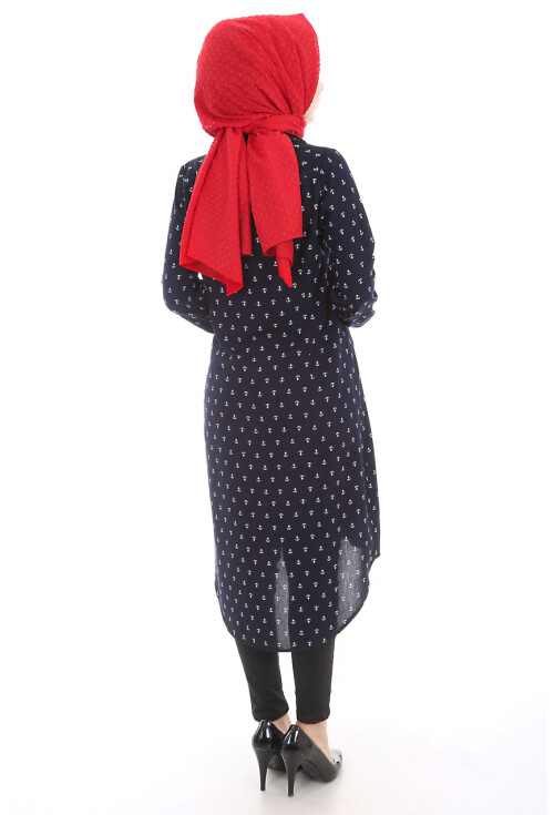 5607 Hakim Yaka Tesettür Tunik