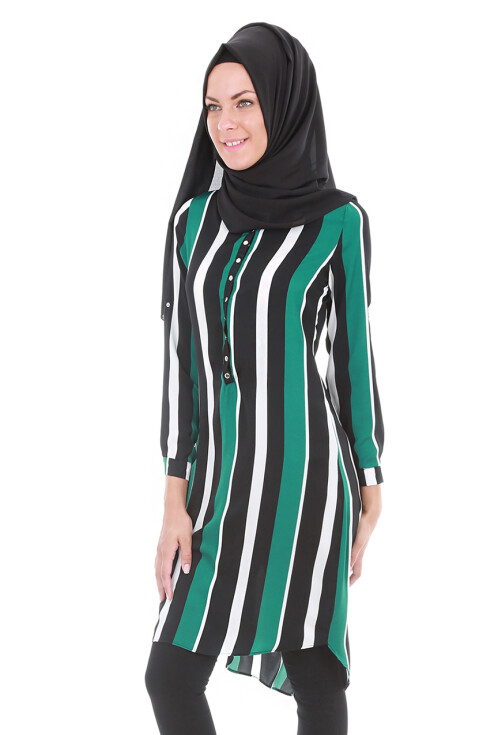 5607 Hakim Yaka Tesettür Tunik