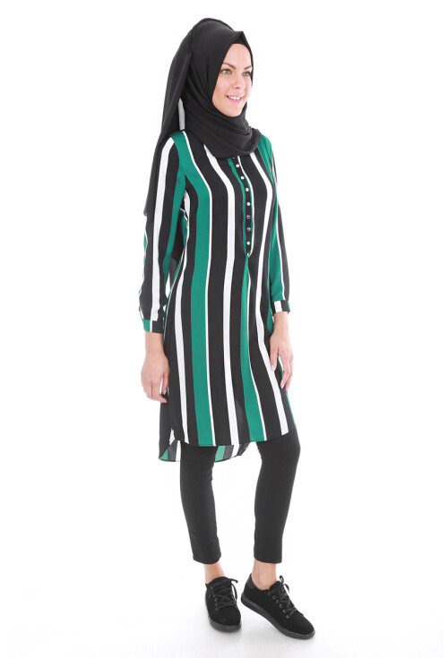 5607 Hakim Yaka Tesettür Tunik