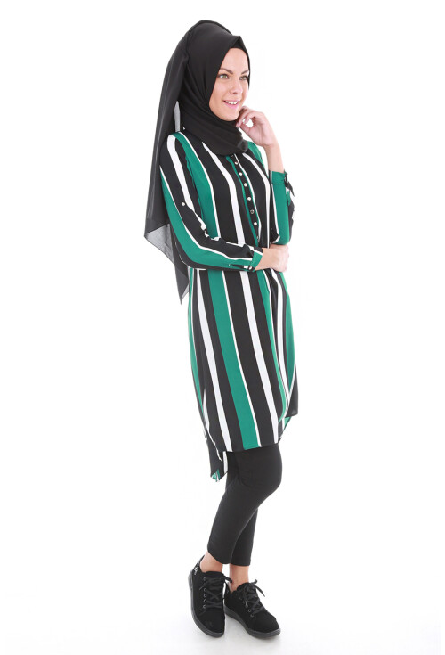 5607 Hakim Yaka Tesettür Tunik