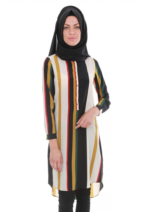 5607 Hakim Yaka Tesettür Tunik