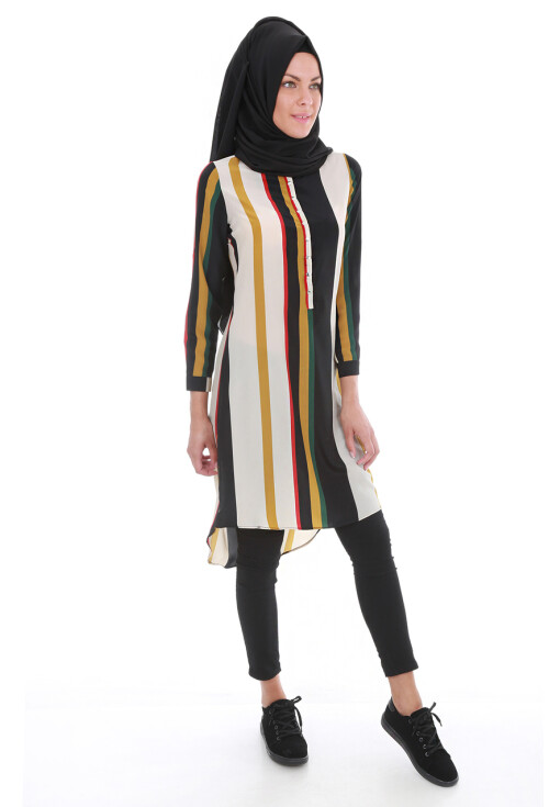 5607 Hakim Yaka Tesettür Tunik