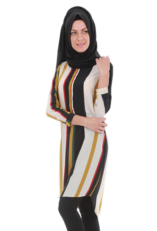 5607 Hakim Yaka Tesettür Tunik