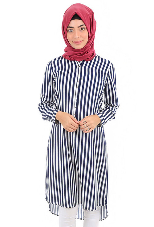 5607 Hakim Yaka Tesettür Tunik