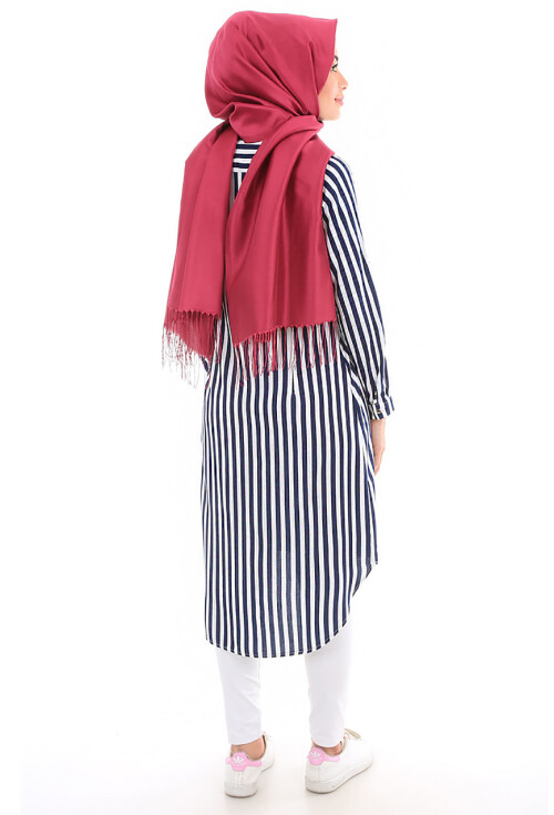5607 Hakim Yaka Tesettür Tunik