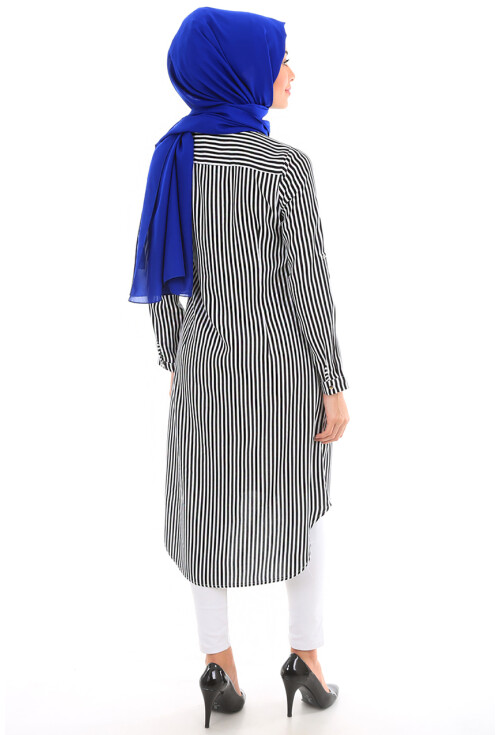 5607 Mandarin Collar Hijab Tunic
