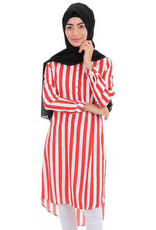 5607 Hakim Yaka Tesettür Tunik