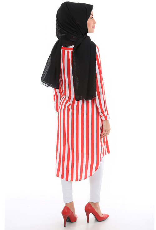 5607 Hakim Yaka Tesettür Tunik