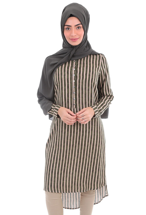 5607 Hakim Yaka Tesettür Tunik
