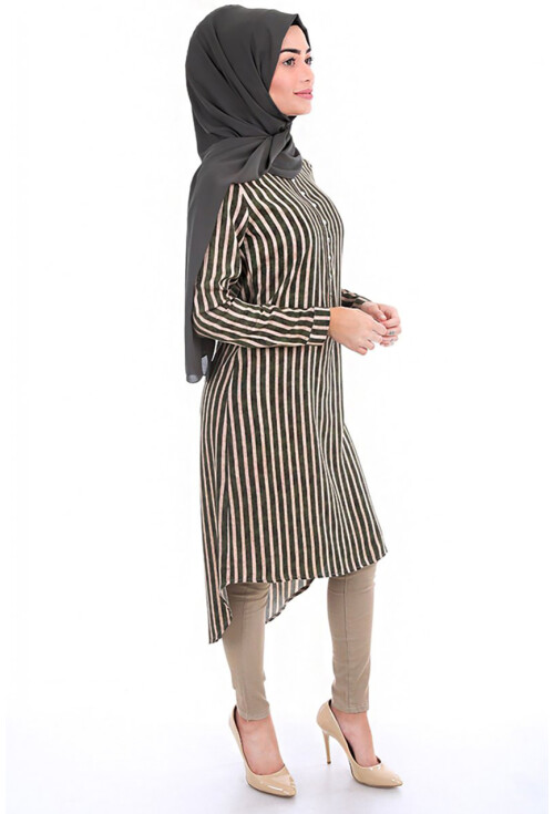 5607 Hakim Yaka Tesettür Tunik