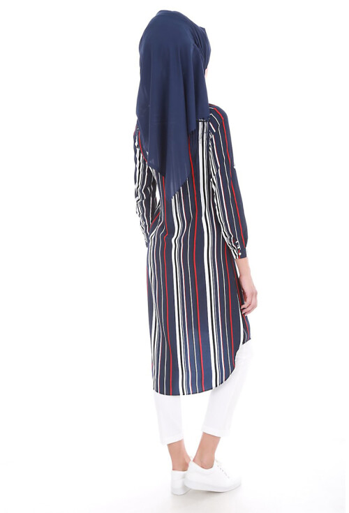 5607 Hakim Yaka Tesettür Tunik