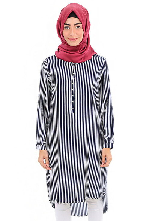 5607 Hakim Yaka Tesettür Tunik