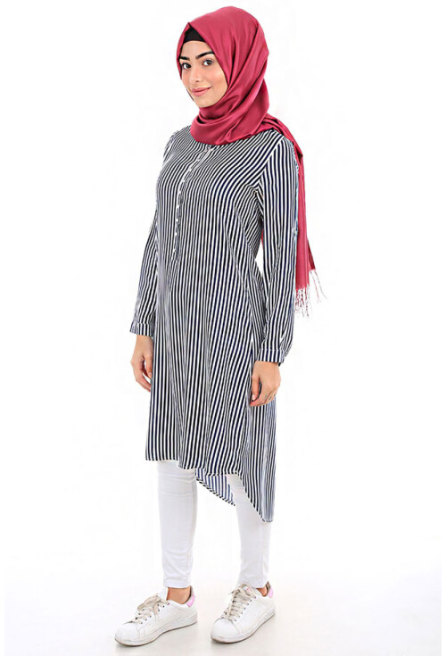 5607 Hakim Yaka Tesettür Tunik