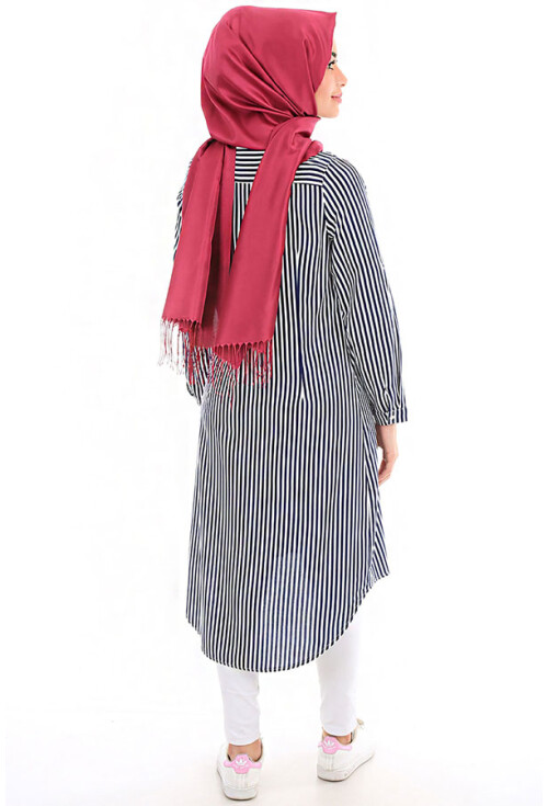 5607 Hakim Yaka Tesettür Tunik