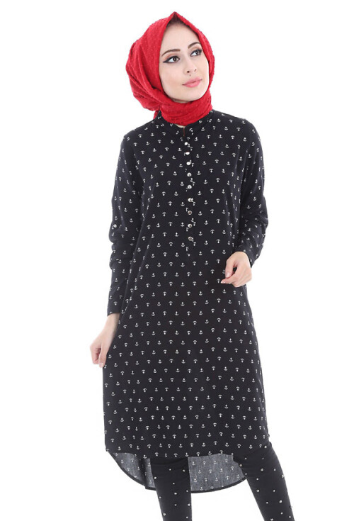 5607 Hakim Yaka Tesettür Tunik