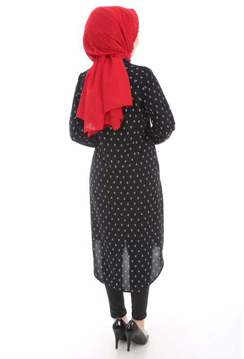 5607 Hakim Yaka Tesettür Tunik