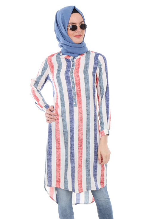 5607 Hakim Yaka Tesettür Tunik
