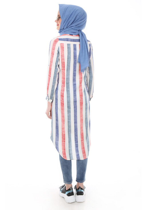 5607 Hakim Yaka Tesettür Tunik